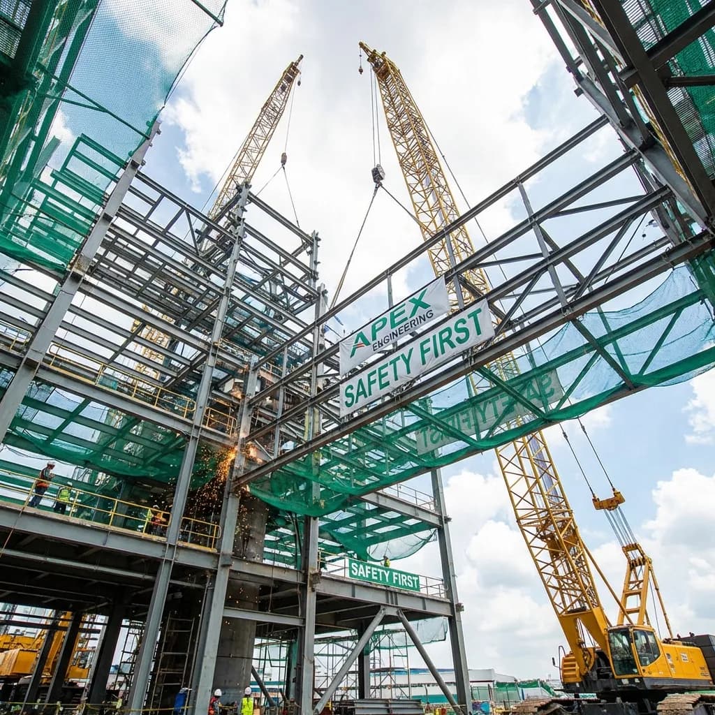 Estructura metálica de acero galvanizado de gran luz